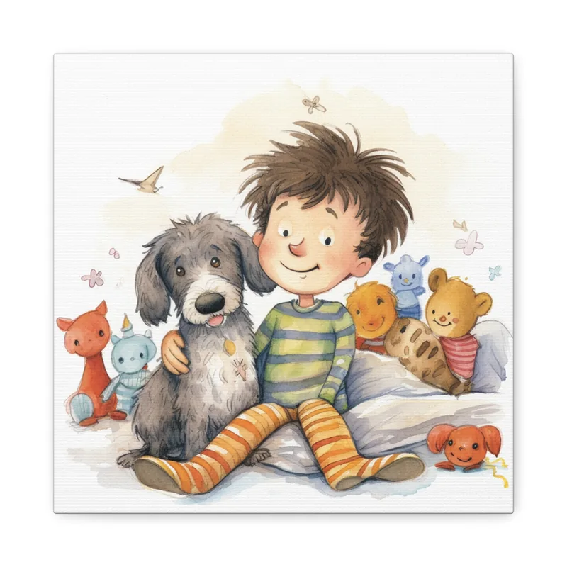 He’s family, not a pet! — canvas gallery wrap
