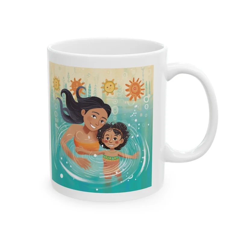 Often we go swimming! — ceramic mug, 11 oz