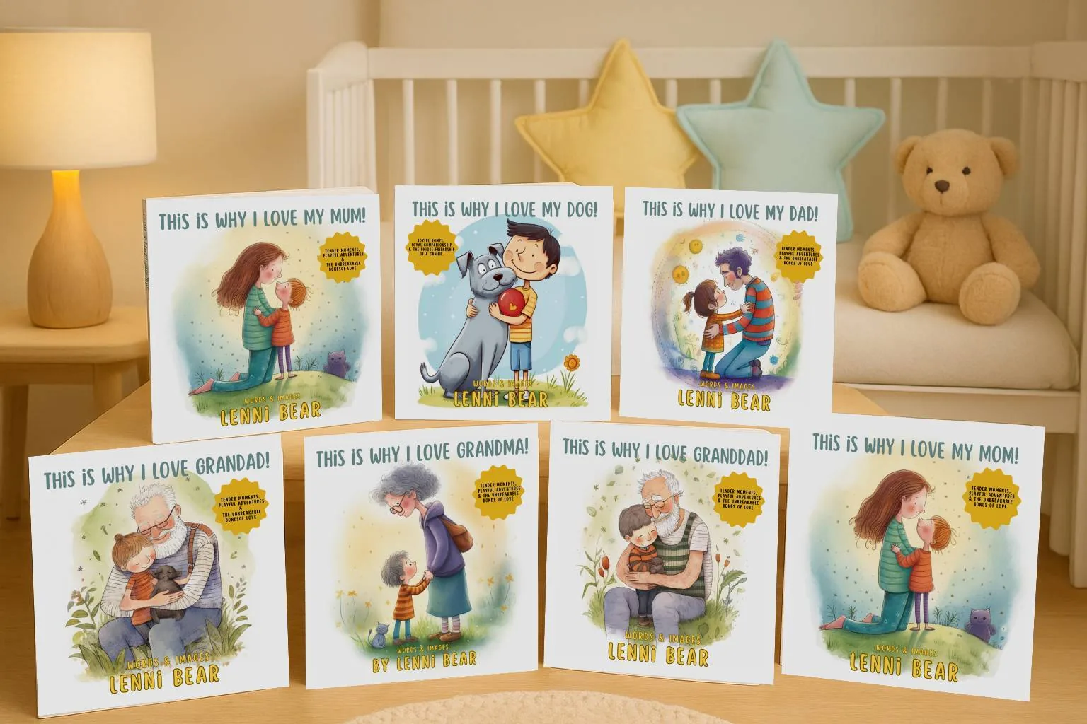The ‘This is Why I Love’ series displayed on a shelf